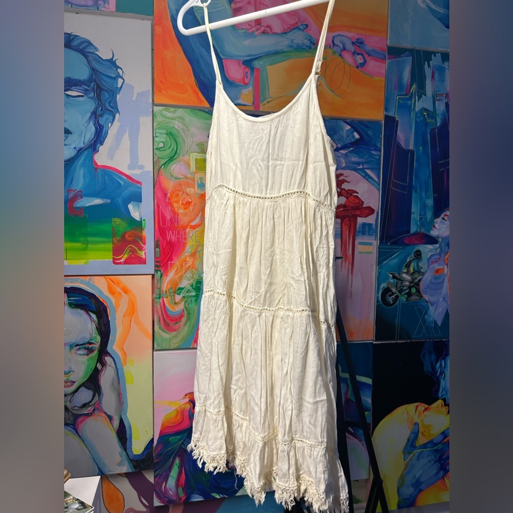 White Sleeveless Maxi Dress